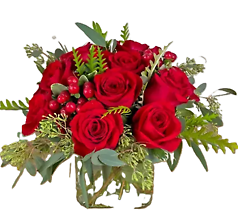 Dozen Rose Cube
