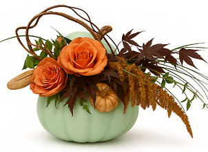Ceramic Pumpkin With Style