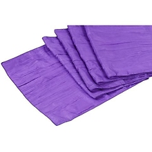 Accordion Crinkle Taffeta Table Runner - Purple - Rental