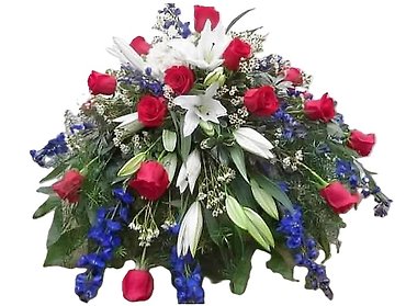 The All American Tribute Casket Spray