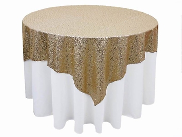 Champagne Sequin Overlay