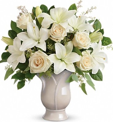 Blooming Tulip Vase Arrangement