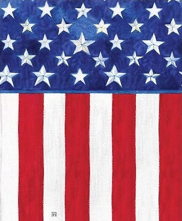 Stars and Stripes Forever 20\" Art Pole