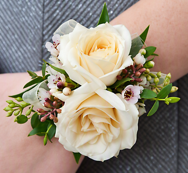 Ivory Rose Wrist Corsage