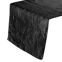 Black Crinkle Runner - Rental