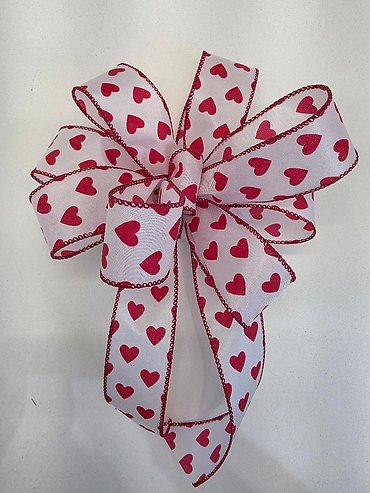 Heart Ribbon Bow