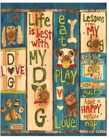 Lessons From My Dog 20\" Art Pole