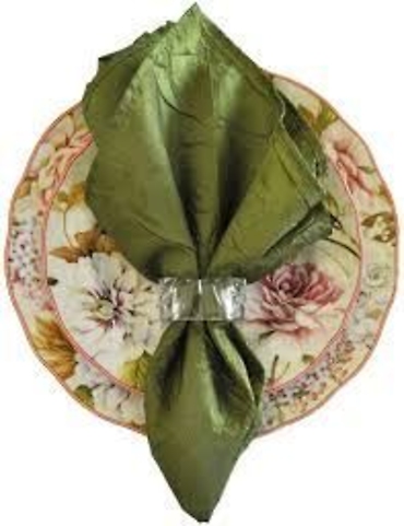 Moss Green Crinkle Napkin