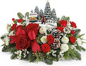 Thomas Kinkade\'s Winter Village Bouquet