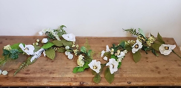 White Poppy Garland
