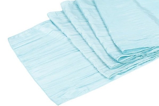 Baby Blue Accordion Crinkle Runner - Rental