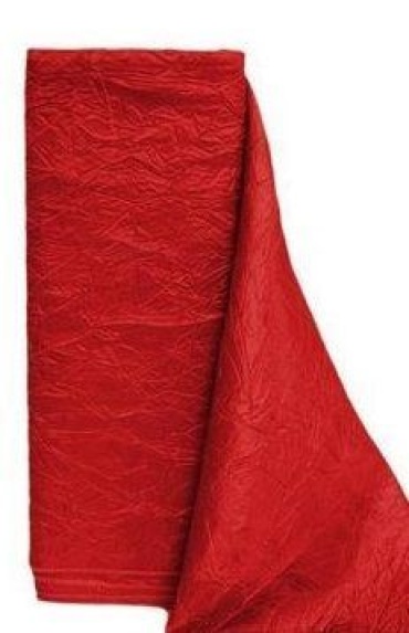 30\' Red Crinkle Fabric Bolt