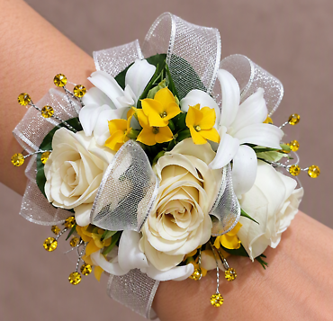 Hint Of Yellow Wrist Corsage