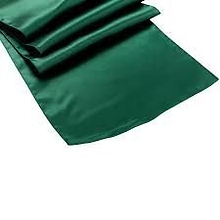 Hunter Green Satin Runner - Rental