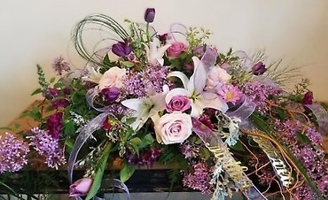 Pastel Casket Spray