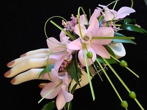 Orchids &amp; Berries Wrist Corsage