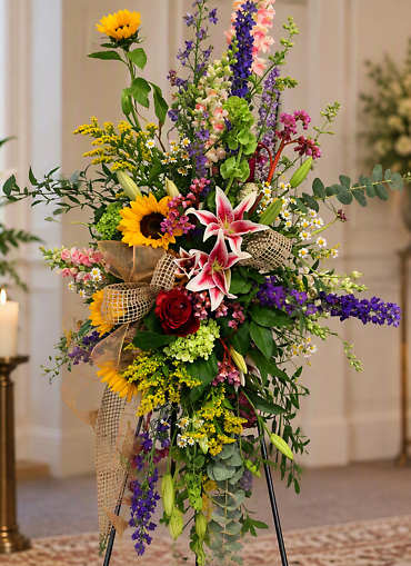 Garden Meadow Celebration Easel Spray