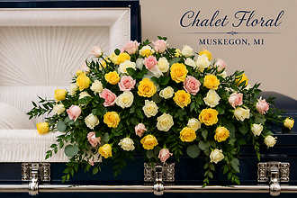 Mixed Rose Casket Spray