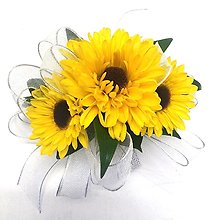 Mini Sunflower Wrist Corsage