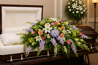 Life Well Lived Casket Spray