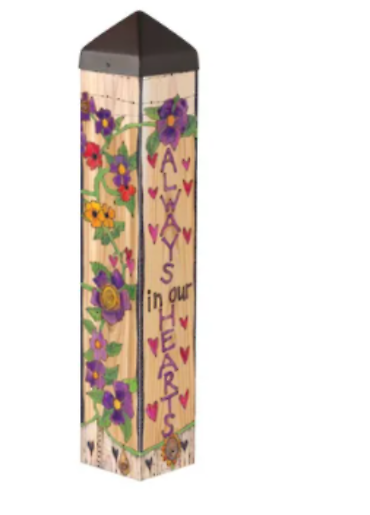 Our Hearts Remember 20\" Art Pole
