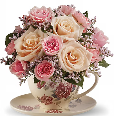 Victorian Teacup Bouquet