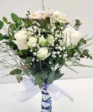 Hand Tied With Ribbon Pastel Bouquet