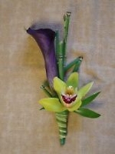 Orchid and Calla Boutonniere