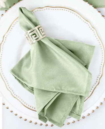SAGE GREEN POLYESTER NAPKIN