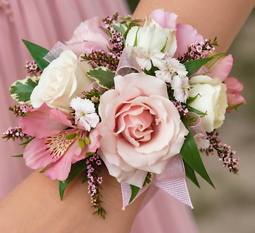 Blush Rose Wrist Corsage
