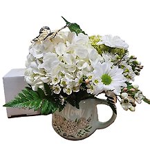 Mom Ivory Blooms Mug Arrangement