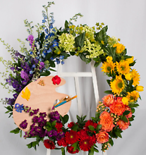Painter Palette Wreath