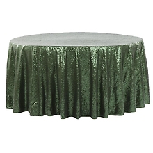 Moss Green Sequin Tablecloth