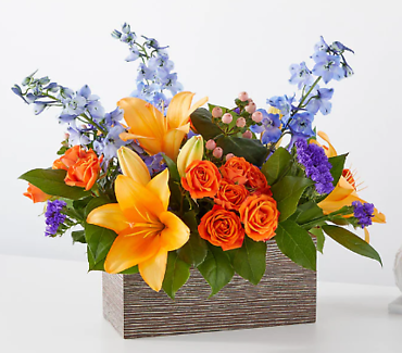 Radiant Citrus Box Bouquet
