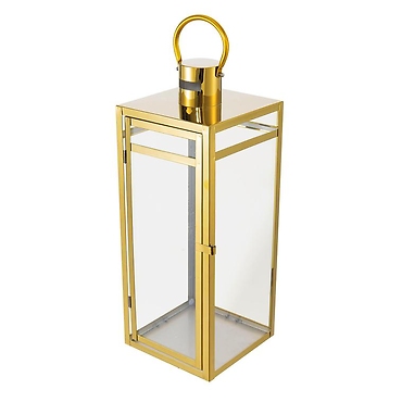 Gold Metal Lantern Card Box