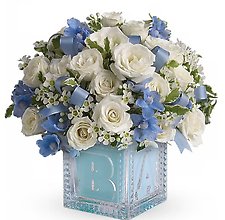 Baby Boy Block Bouquet