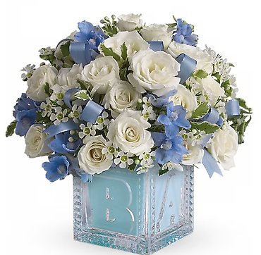 Baby Boy Block Bouquet
