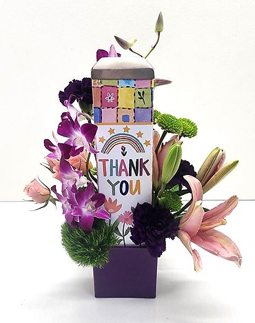 Thank You Art Pole Arrangement