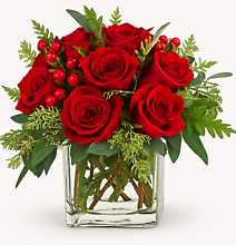 Dozen Rose Cube