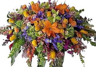 Loving Color Casket Spray