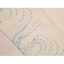 Turquoise Scroll Sequin Runner - Rental