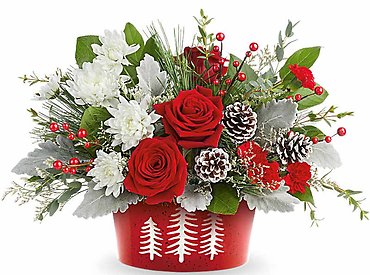 Snowy Pines Centerpiece