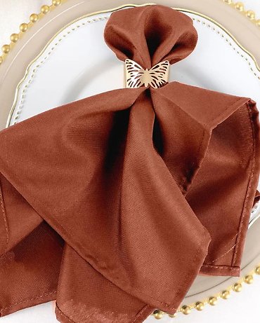 Terracotta Rust Polyester Napkin