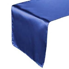 Royal Blue Satin Runner - Rental