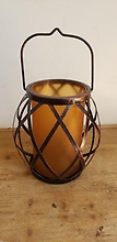 Trellis Copper Vase / Candle Holder