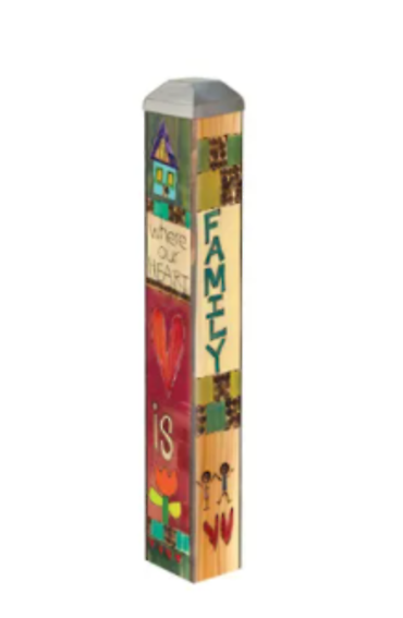 Love is Family 10\" Mini Art Pole