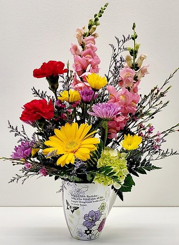 50th Birthday 20 oz Mug Arrangement