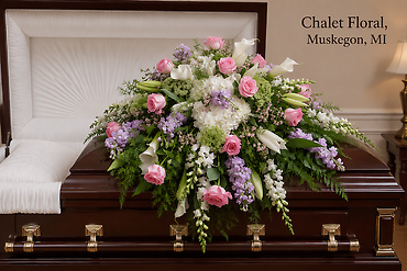 Whispers of Grace Casket Spray