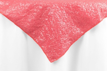 Coral Sequin Overlay