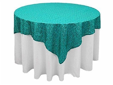 Turquoise Sequin Overlay